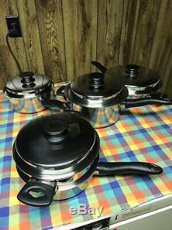 Icook Amway Multi Ply Cookware 10 Piece Set Pot Pan Steamer Boiler Excellent