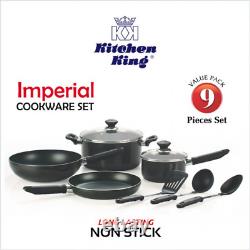 Imperial 9-Piece Kitchen Cookware Set Premium Quality Essentials