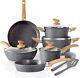 Induction Cookware Set, 12-piece, Gray Granite Nonstick