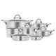 Induction Cookware Set, Karaca Ada, Stainless Steel, 7 Piece, Silver