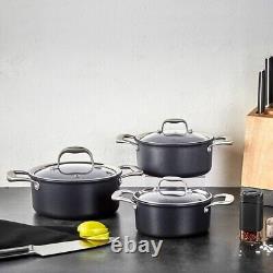 Induction Cookware Set, Karaca BioDiamond Pro, Non-Stick, 6 Piece, Medium, Black