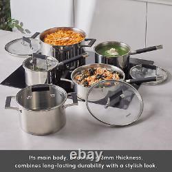 Induction Cookware Set, Karaca Eikki, Stainless Steel, 10 Piece, Anthracite Silver