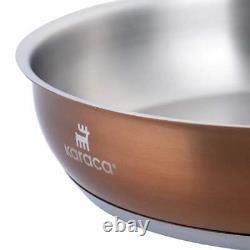 Induction Cookware Set, Karaca, Stainless Steel, 10 Piece, Rose Gold