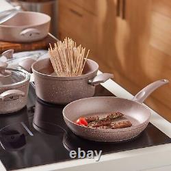 Karaca Biogranit Antik Rose New 7 Piece Non-Toxic Cookware Set Cookware Set Non