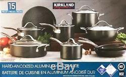 Kirkland New Signature Hard-Anodized Aluminium Cookware 15 Piece Set