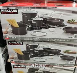 Kirkland Signature Hard Anodised Induction 10 Piece Cookware Set