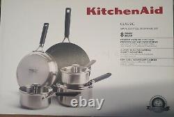 KitchenAid Stainless Steel Cookware Set (8 Pieces)