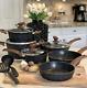 Kitchen Academy Induction Cookware Sets 12 12 Piece Set, Black
