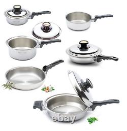 Kitchen Craft Cookware Classic Set Lifetime Warranty All US Made (10 Piece)