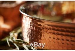 Lagostina Martellata 10-Piece Hammered Copper Tri-Ply Cookware Set