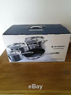Le Creuset 3 -Ply Stainless Steel Non-Stick 4 Piece Cookware Set