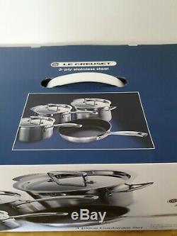 Le Creuset 3 -Ply Stainless Steel Non-Stick 4 Piece Cookware Set