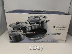 Le Creuset 3 -Ply Stainless Steel Non-Stick 4 Piece Cookware Set, New & Boxed
