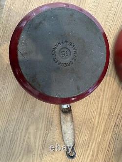 Le Creuset Cast Iron Saucepan Cookware Set Red