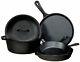 Lodge Strong Rugged Cast Iron 5 Piece Set Dutch Oven/griddle/ 10¼ & 8 Skillets
