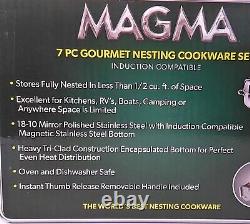 Magma 7 Piece Gourmet Nesting Cookware Set