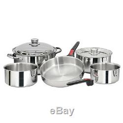 Magma Nesting 10 Piece S. S. Cookware Set A10-360L