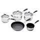Masterclass Stainless Steel Cookware Pan Set 5 Piece