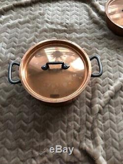 Matfer Bourgeat 10 Piece Bourgeat Copper Cookware Set Stainless Steel Lining