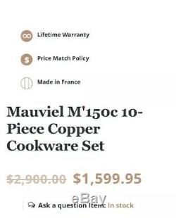 Mauviel M'150c 10-Piece Copper Cookware Set