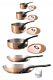 Mauviel M'250c 10 Piece Copper & Stainless Steel Cookware Set With Cast Ss Handle