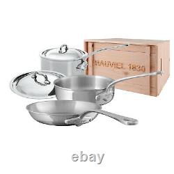 Mauviel M'Cook Stainless Steel 5 Piece Cookware Set