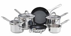 Meyer Select Stainless Steel 6 Piece Draining Saucepan Set Induction Cookware