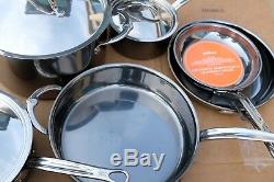 NEW $1599.95 Hestan NanoBond Stainless-Steel 10-Piece Cookware Set Pot Pan Set