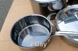 NEW $1599.95 Hestan NanoBond Stainless-Steel 10-Piece Cookware Set Pot Pan Set