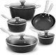 New Bezia 10 Piece Cookware. Nonstick Rrp £145