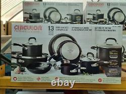 NEW Circulon Premier Hard Anodised Induction 13 Piece Cookware Set in Black 2