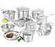 New Scanpan Impact Cookware Set 10pc Kitchen Piece Stainless Steel Pan Cooking