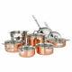 New Viking 13-piece Tri-ply Durable Copper Cookware Set Brown 40571-9993c