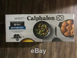 NIB Calphalon Select Hard-Anodized Nonstick 10-Piece Cookware Set