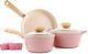 Neoflam Retro Pink 5-piece Ceramic Nonstick Cookware Set, Made In Korea