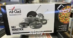 New ALL-CLAD Hard Anodized HA1 Nonstick 10 Piece Cookware High Quality Pro Set