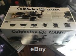 New! Calphalon 10 Piece Classic Nonstick Cookware Set, Grey 1943338