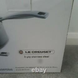New Le Creuset 3-Ply Stainless Steel Saucepan Set, 3-Piece