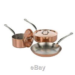 New Mauviel Made in France M'Heritage M150S Copper 5-Piece Cookware Set