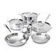 New Metalcrafters All-clad D3 Stainless Steel 10-piece Cookware Set 401877-r