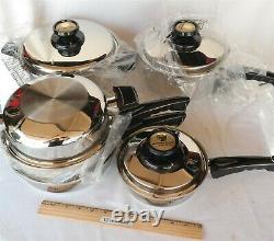 New Old Stock Kitchen Craft by West Bend (9) Piece Cookware set USA Very Nice
