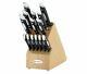 New Scanpan Classic Knife Block Set 15 Pieces Stainless Steel Kitchen Cookware