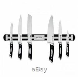 New Scanpan Classic Knife With Magnetic Rack Set 7 Piece Kitchenware Cookware