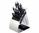 New Scanpan Eclipse Classic Knife Block Set 8 Piece Knives Kitchenware Cookware