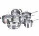New Scanpan Impact Cookware Set 6 Piece Stainless Steel Kitchenware Cookware