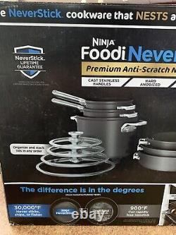 Ninja Foodi NeverStick Nesting 10-Piece Cookware NEW! No Shipping To PR & HI