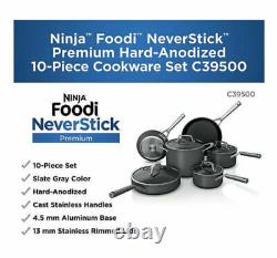 Ninja Foodi NeverStick Premium Hard-Anodized 10-Piece Cookware Set C39500