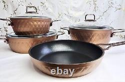 Non Stick Cookware Set Granite Kitchen Cooking Pots Pans Lids Frying Pan 7 PCS