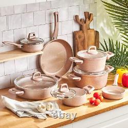 Non-Stick Cookware Set, Karaca Biogranite, 12 Piece, Rose