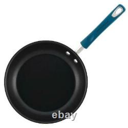 Nonstick 15 Piece Hard Enamel Aluminum Pots & Pans Cookware Set Marine Blue